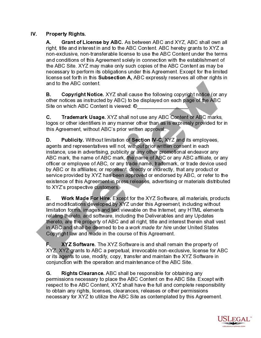 Get User Oriented Web Site Development Agreement Preview User Oriented Web Site Development Agreement