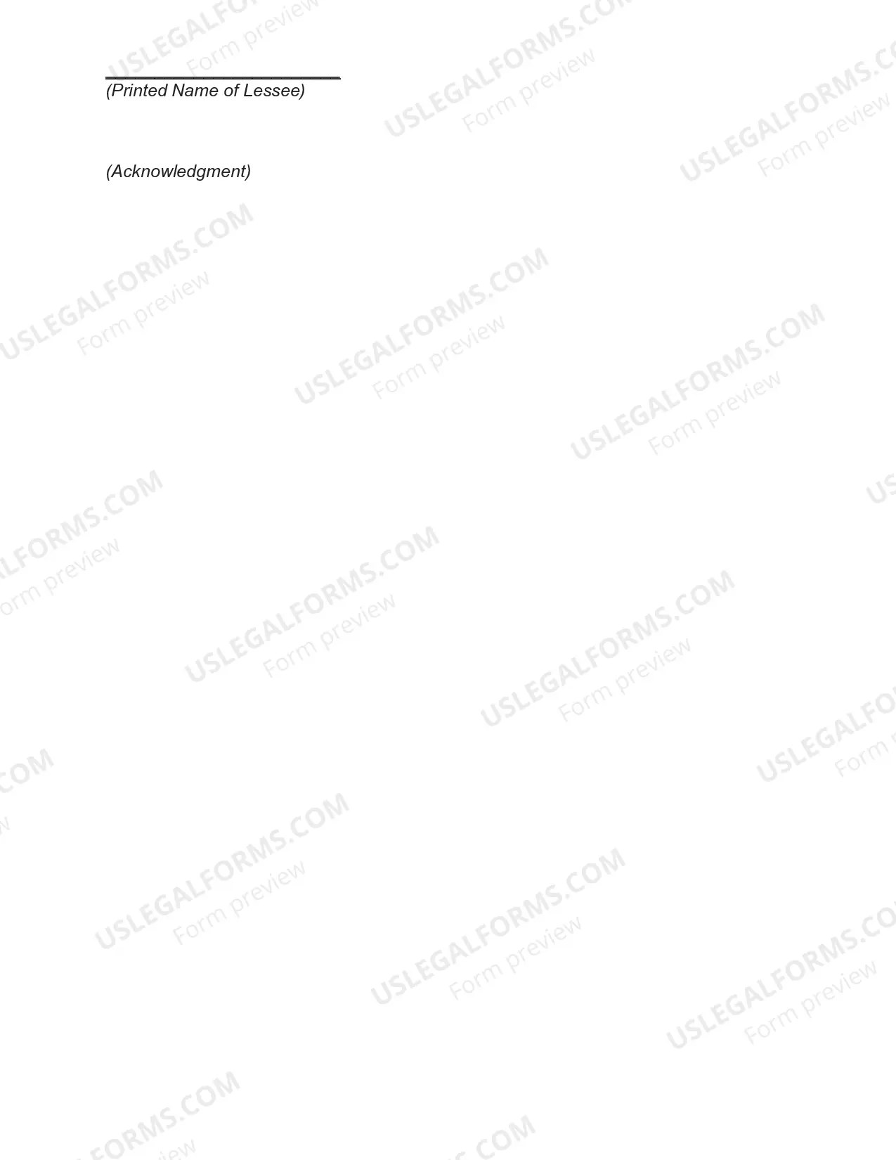 Preview Estoppel Certificate by Lessee