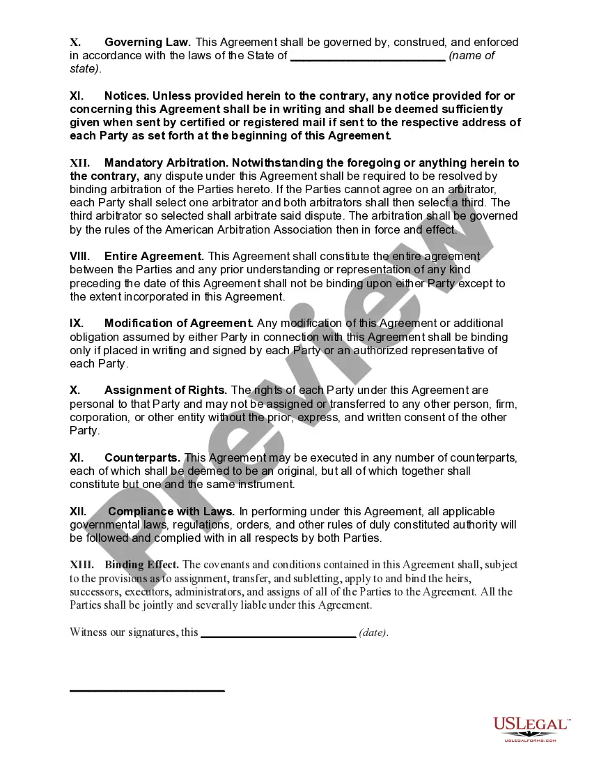 Preview Deferred Compensation Agreement between Employer and Employee