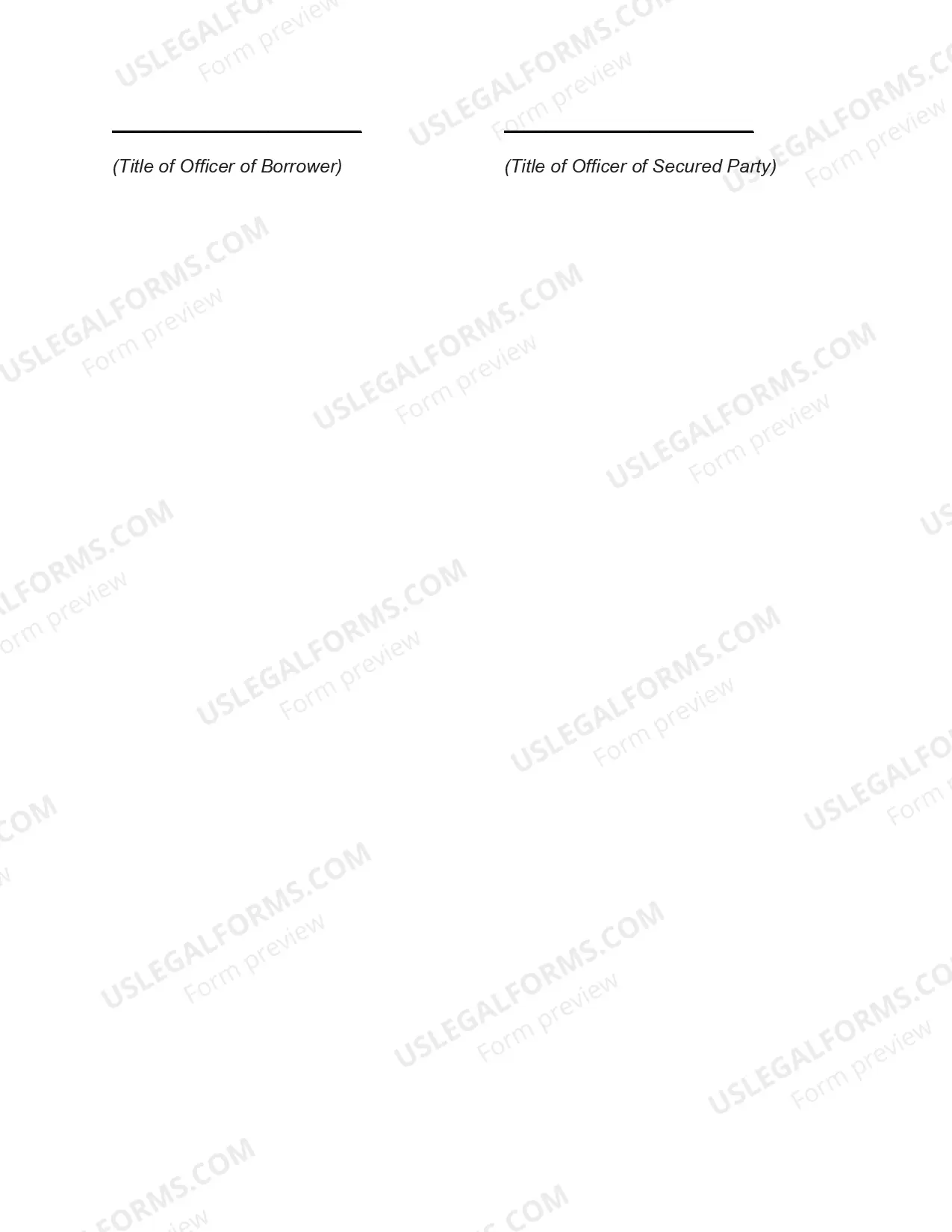 Preview Security Agreement Securing Loan Agreement and Promissory Note