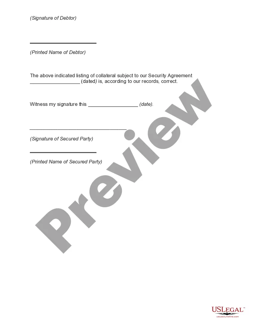 Get Request for Statement of Collateral by Debtor Preview Request for Statement of Collateral by Debtor