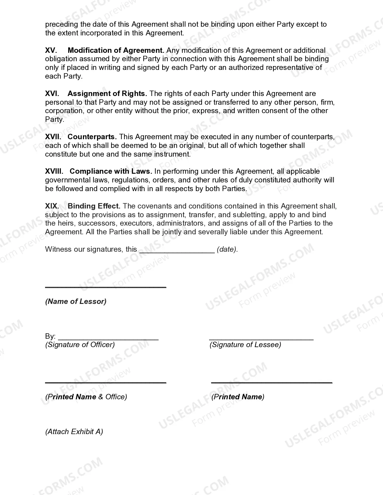 Preview Facility Event Space Rental Agreement