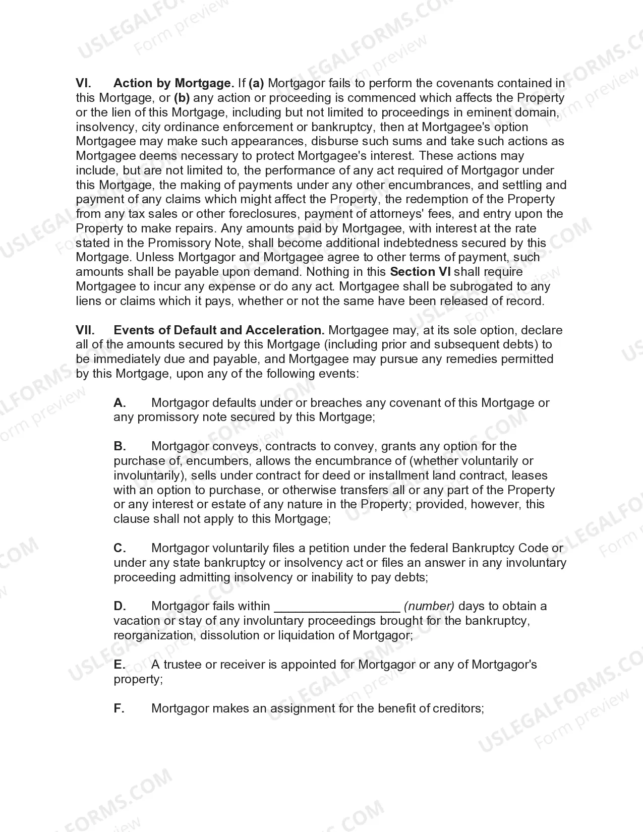 Preview Mortgage of Leasehold Interest - Securing Promissory Note and Future Advances
