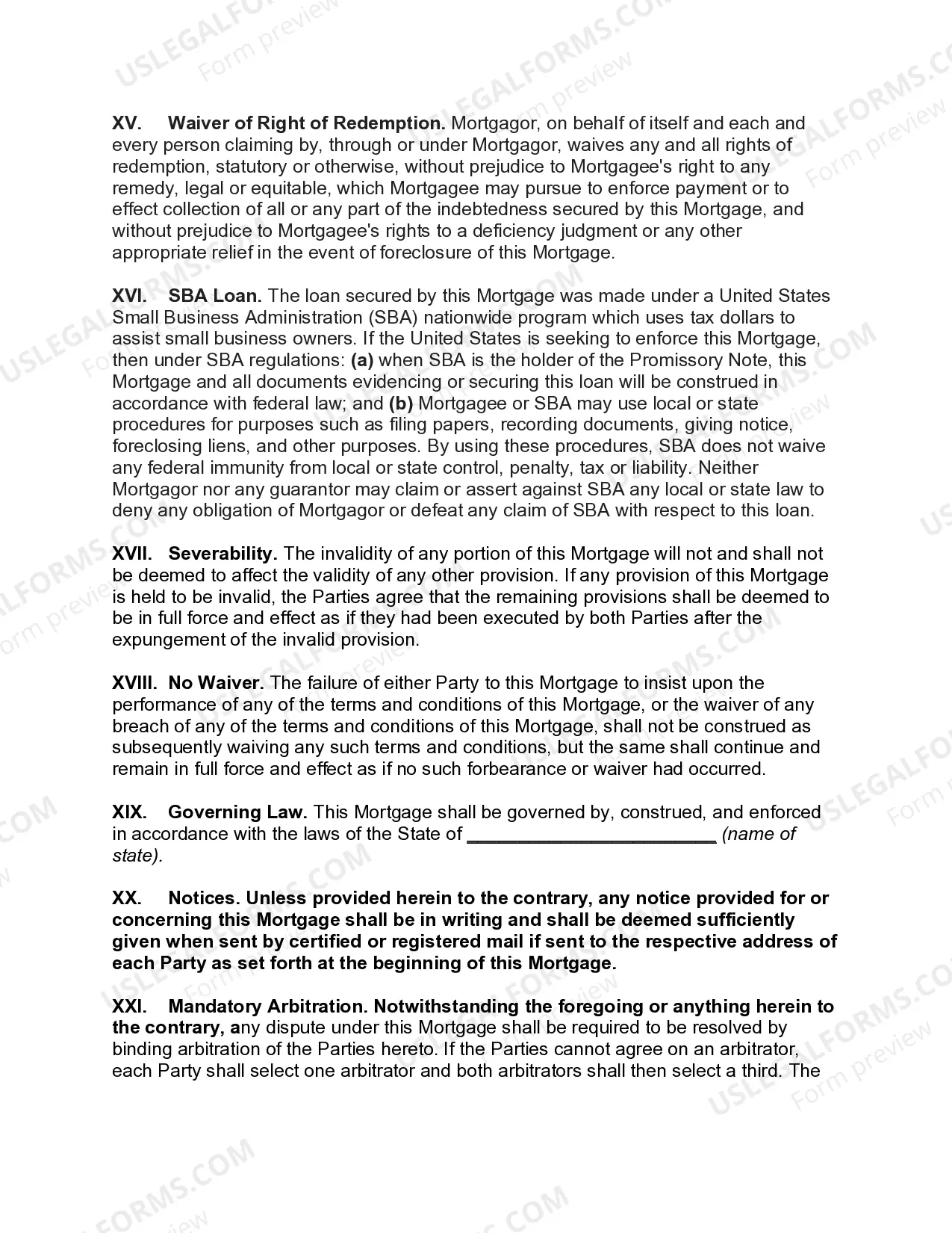 Preview Mortgage of Leasehold Interest - Securing Promissory Note and Future Advances