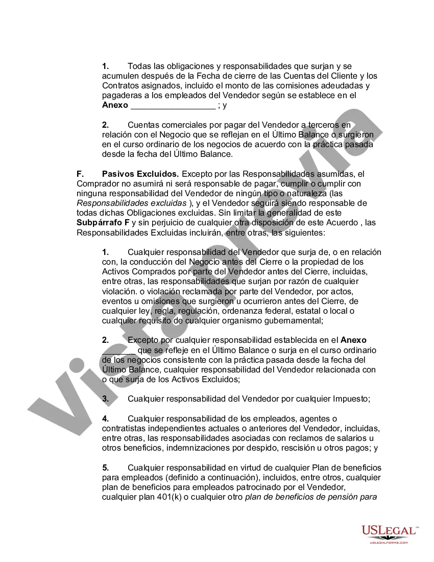 Preview Acuerdo para la Venta de Todos los Activos en el Negocio de Software Informático