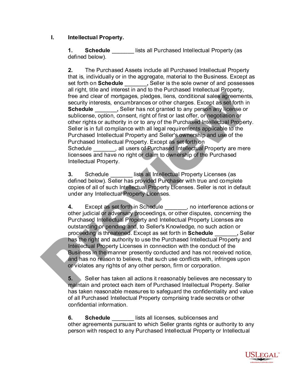 page 9 Agreement for Sale of all Assets in Computer Software Business preview