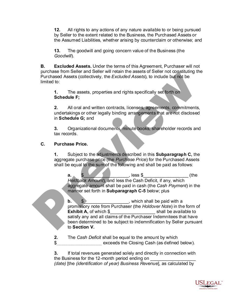 page 2 Agreement for Sale of all Assets in Computer Software Business preview