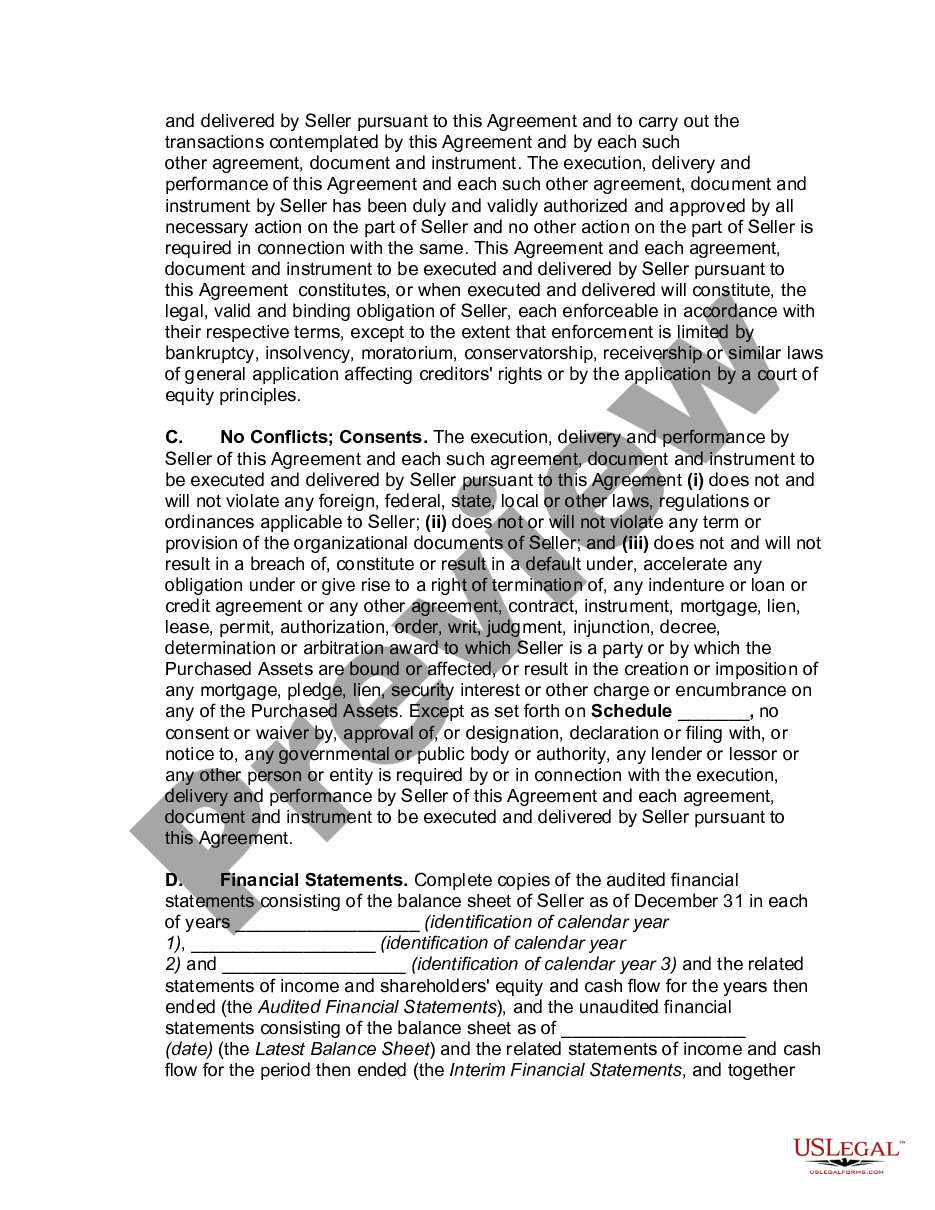 page 6 Agreement for Sale of all Assets in Computer Software Business preview