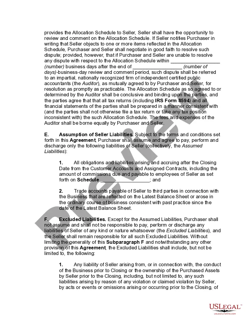 Get Agreement for Sale of all Assets in Computer Software Business Preview Agreement for Sale of all Assets in Computer Software Business
