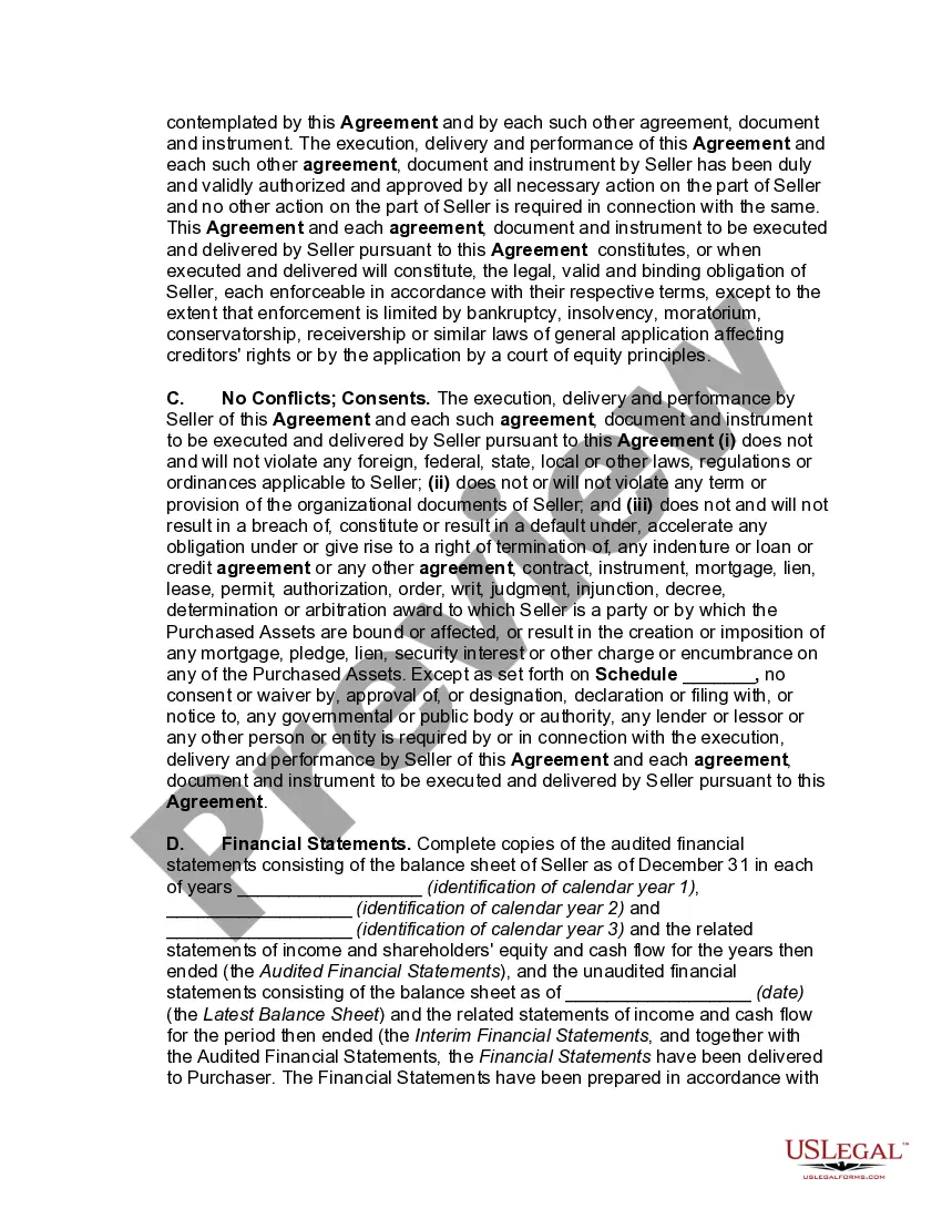 Get Agreement for Sale of all Assets in Computer Software Business Preview Agreement for Sale of all Assets in Computer Software Business