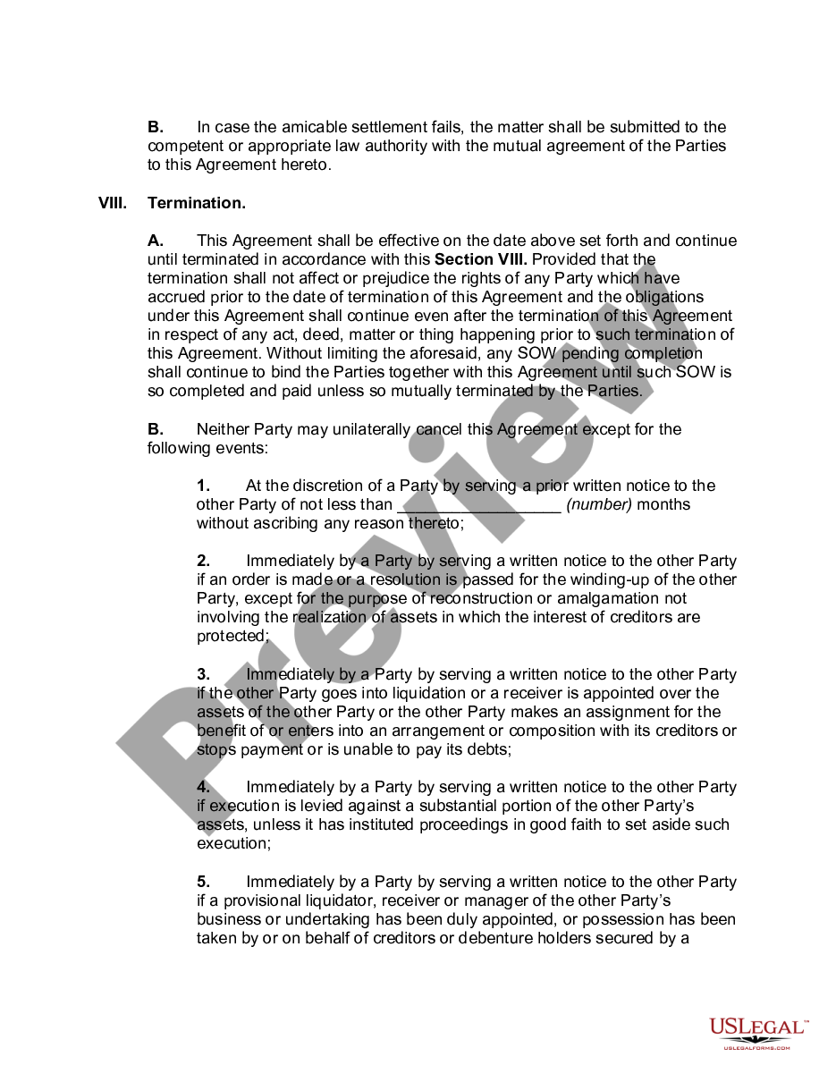 page 4 Manpower Supply Service Agreement preview