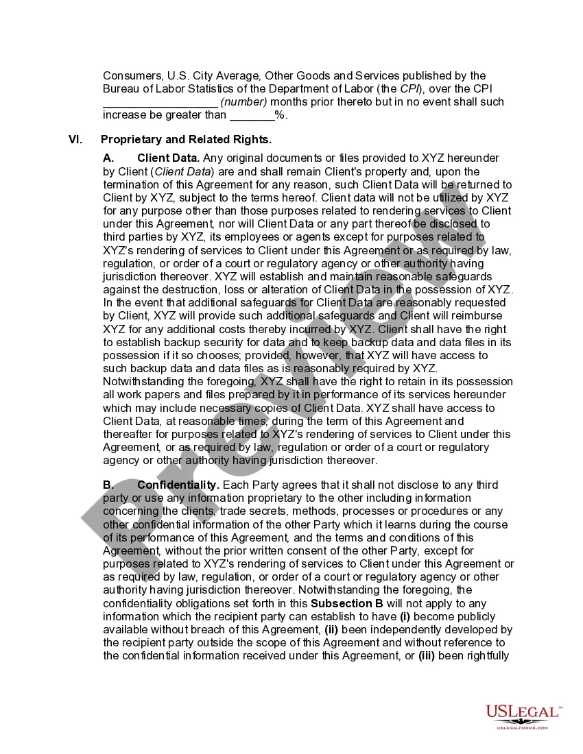 Preview Comprehensive Outsourcing Agreement