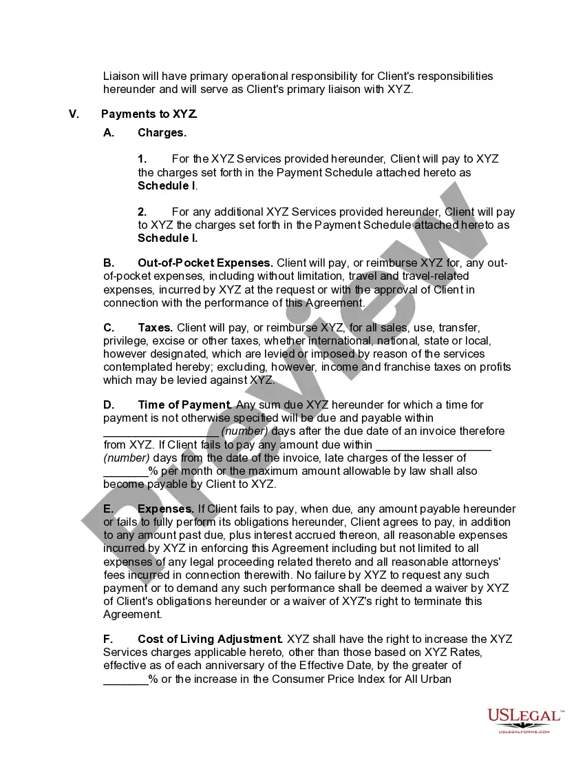 Preview Comprehensive Outsourcing Agreement