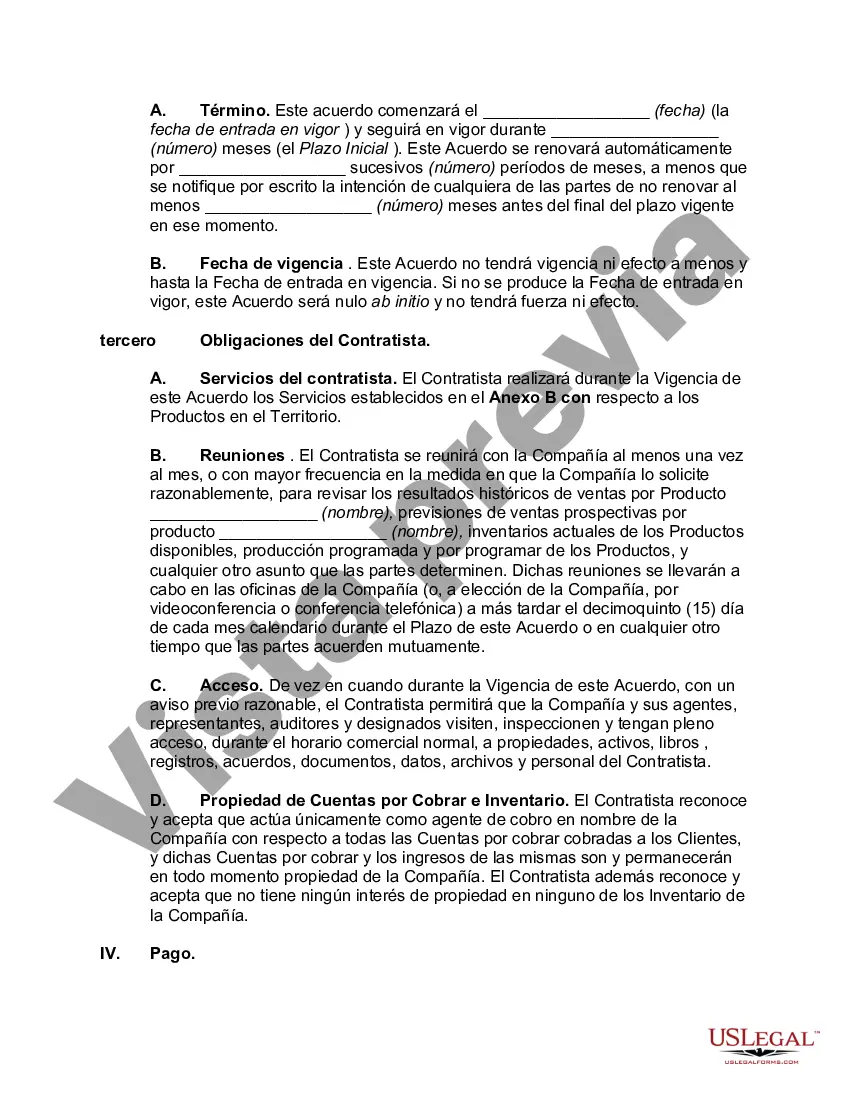 Preview Acuerdo de externalización de servicios