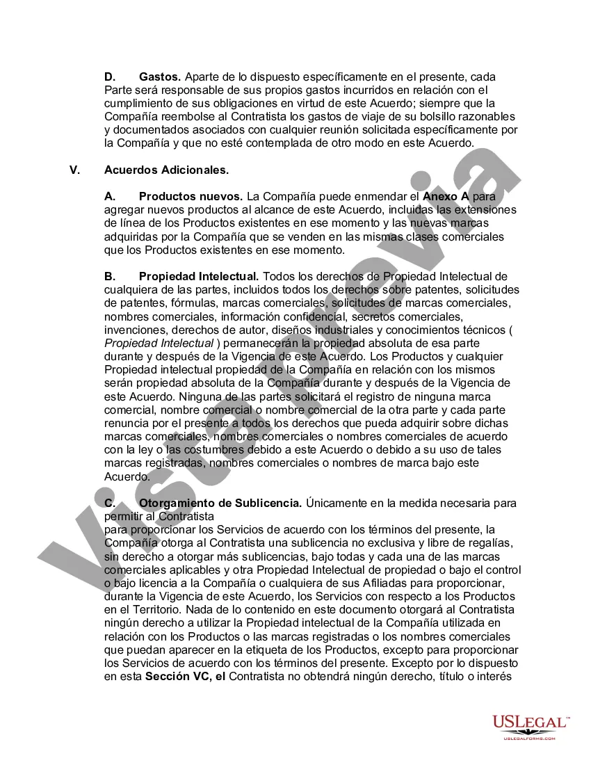 Preview Acuerdo de externalización de servicios
