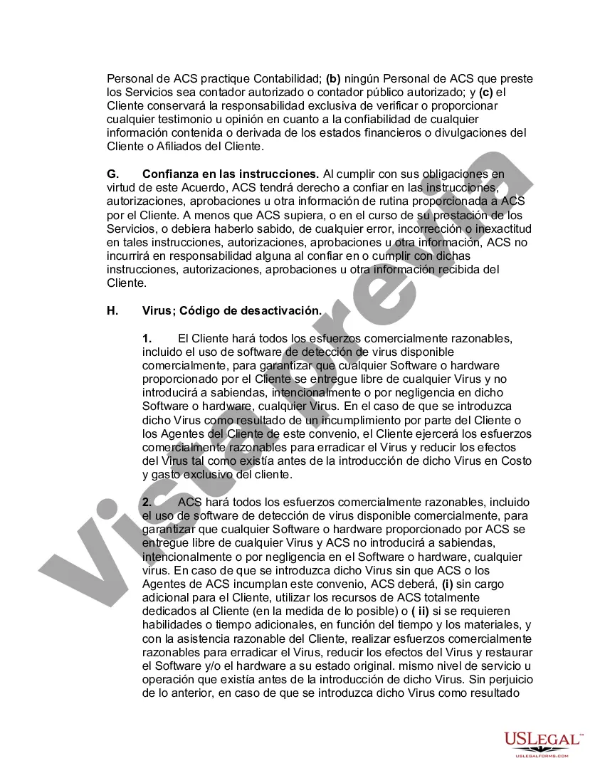 Preview Contrato Marco de Servicios de Outsourcing de Procesos de Negocio