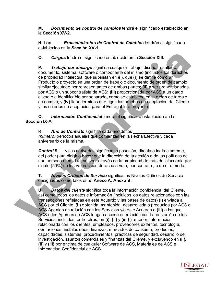 Preview Contrato Marco de Servicios de Outsourcing de Procesos de Negocio