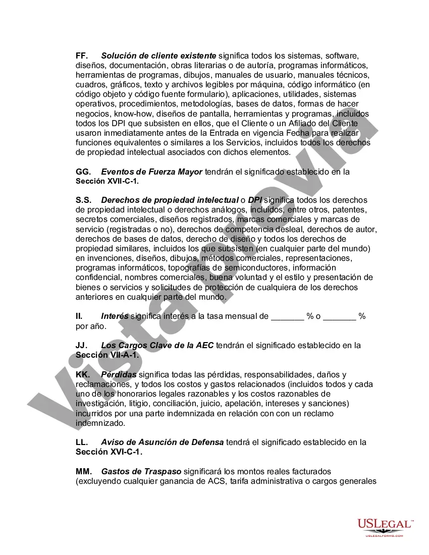 Preview Contrato Marco de Servicios de Outsourcing de Procesos de Negocio