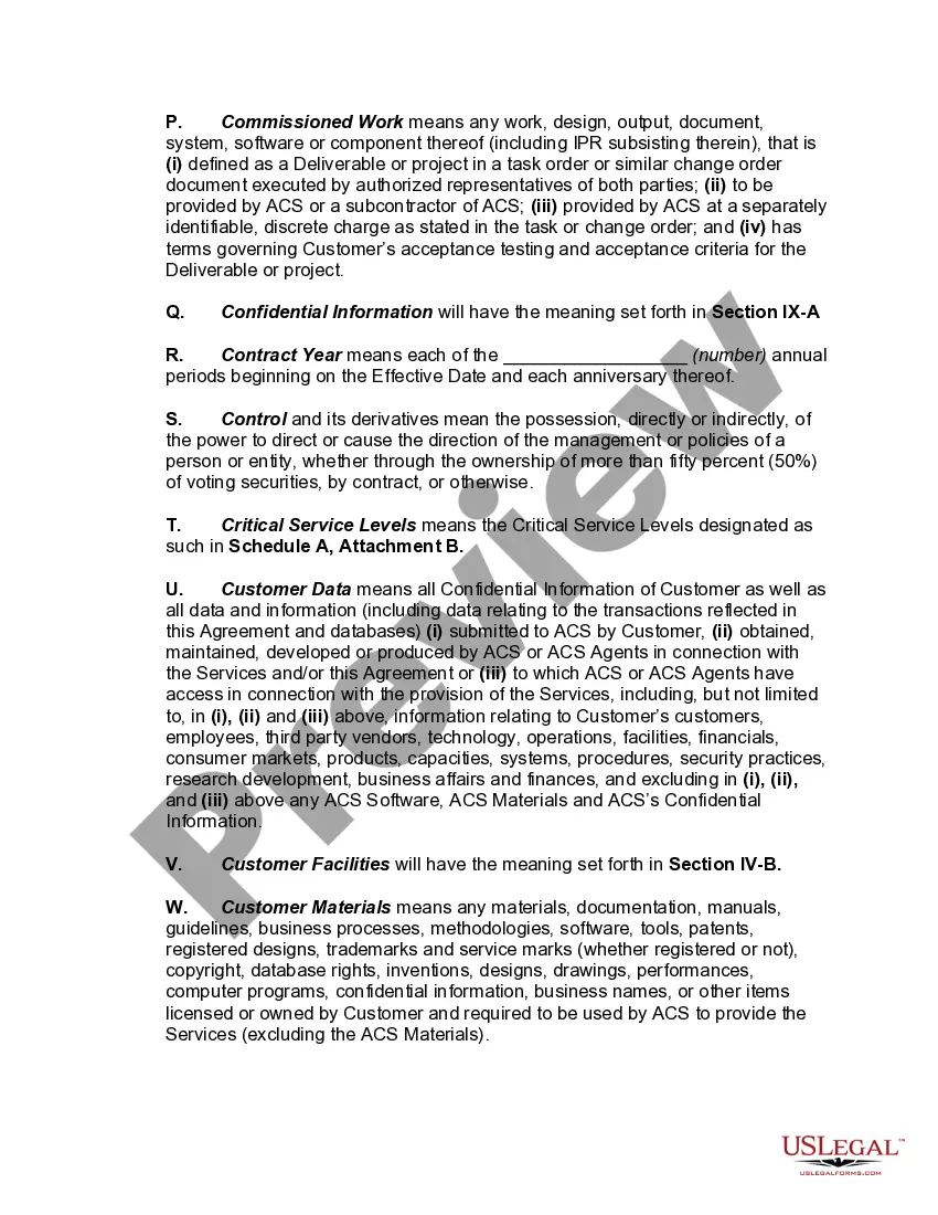 Get Master Agreement for Business Process Outsourcing Services Preview Master Agreement for Business Process Outsourcing Services
