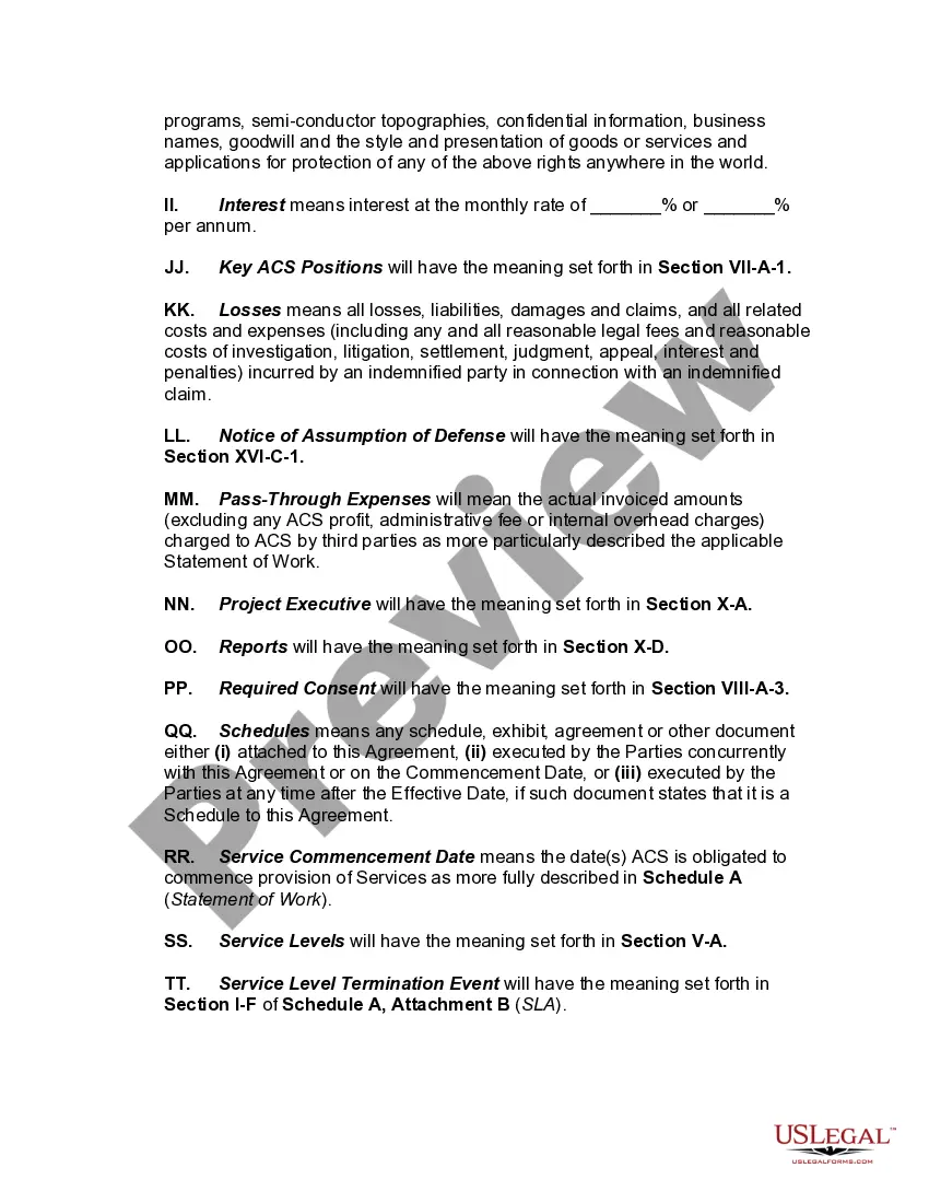 Get Master Agreement for Business Process Outsourcing Services Preview Master Agreement for Business Process Outsourcing Services
