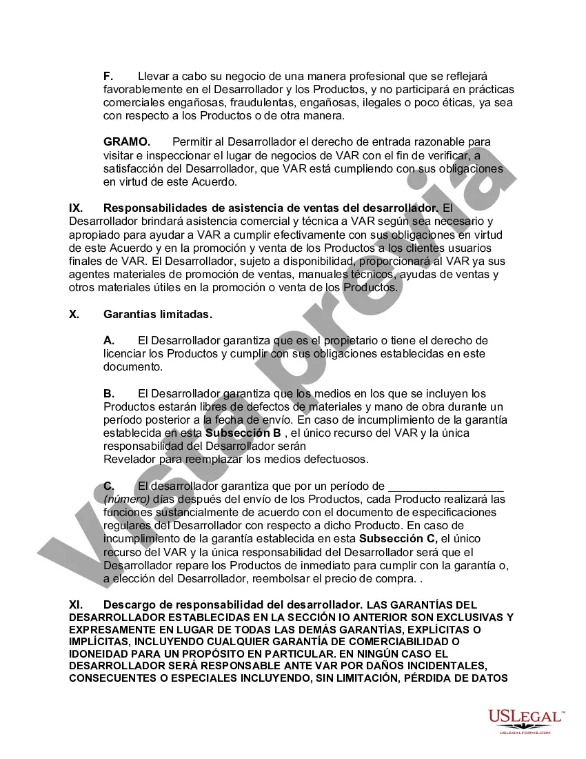 Preview Acuerdo de revendedor de valor agregado