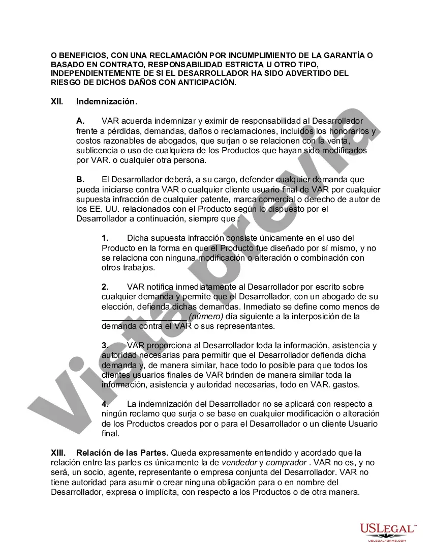 Preview Acuerdo de revendedor de valor agregado