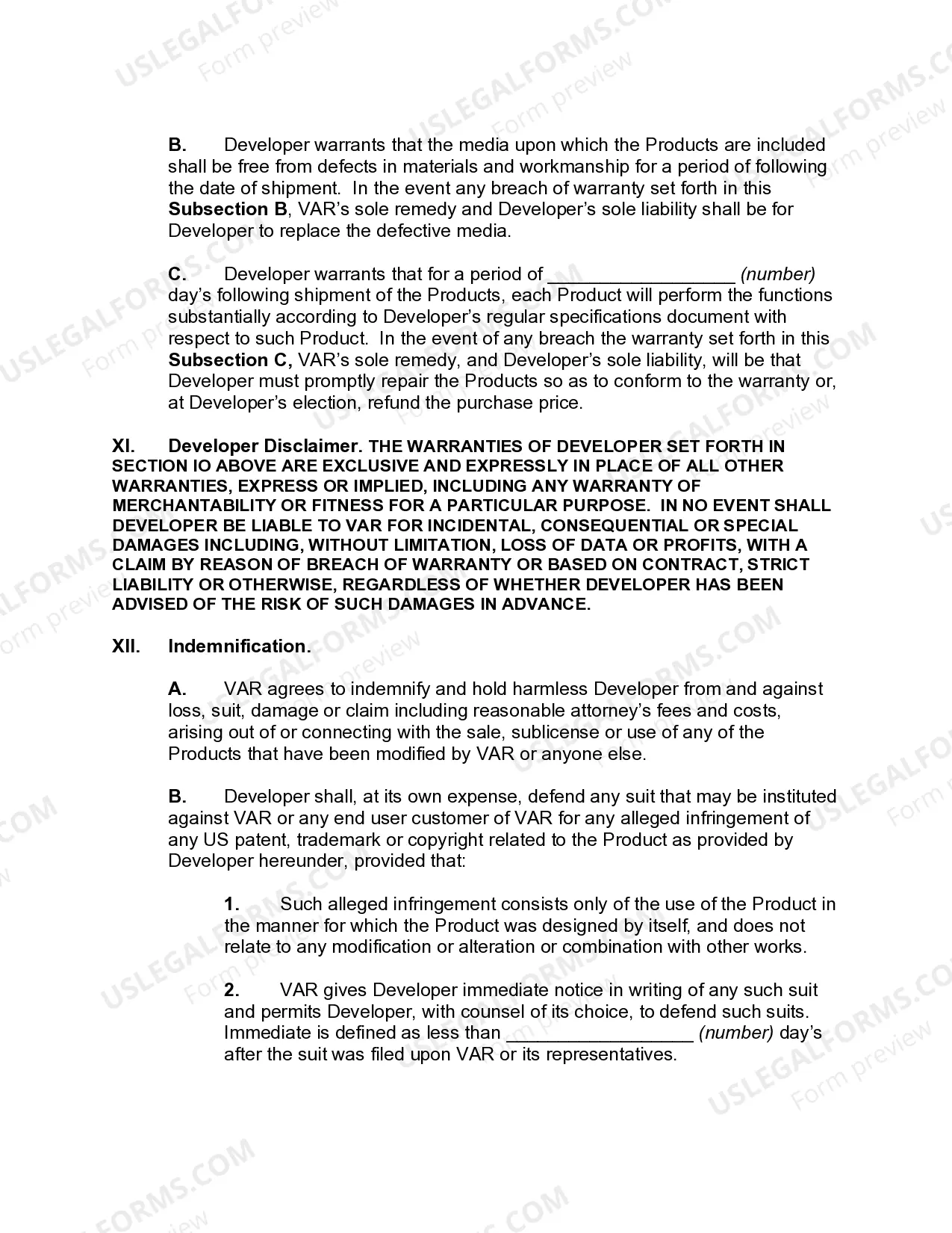 Preview Value Added Reseller Agreement