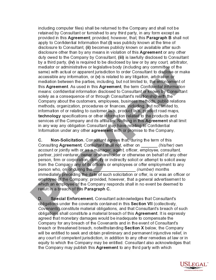 Preview Consulting Agreement with Retiring Chief Technical officer with Unique Technical Knowledge of Technology and Intellectual Property of Corporation