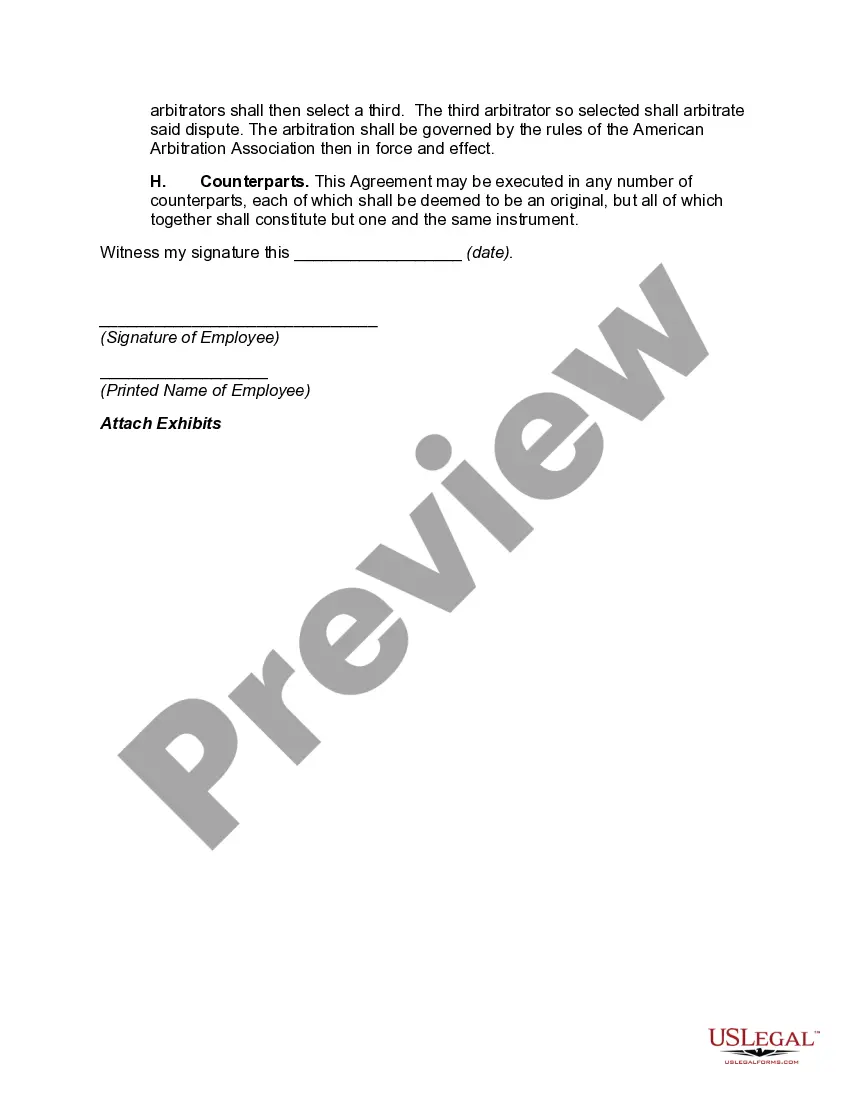 Get Agreement between Employer and Employee as to Inventions with Employee's Assignment of Inventions with Provisions Regarding At-Will Employment and Confidential Information Preview Agreement between Employer and Employee as to Inventions with Employee's Assignment of Inventions with Provisions Regarding At-Will Employment and Confidential Information