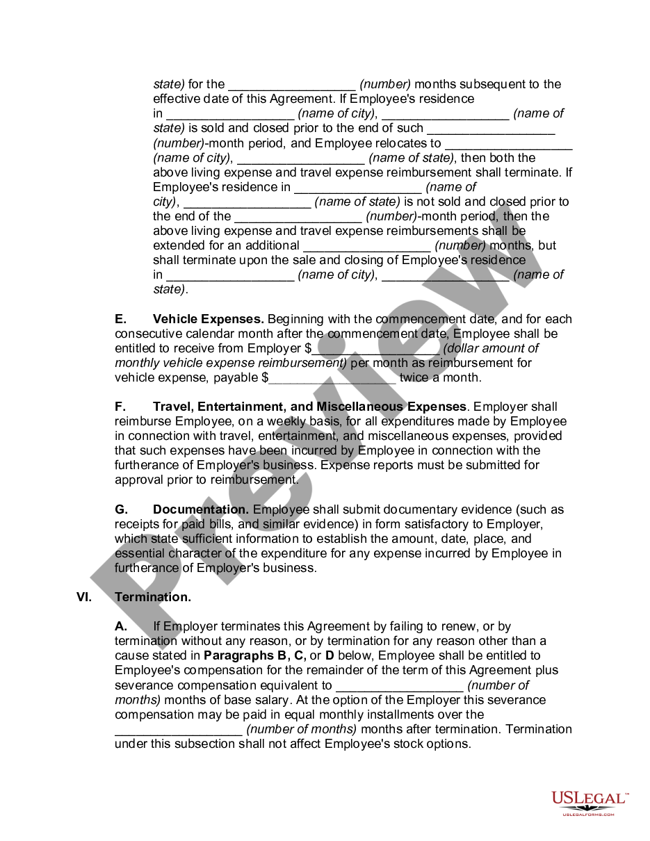 page 5 Employment of Executive with Stock Options and Rights in Discoveries preview
