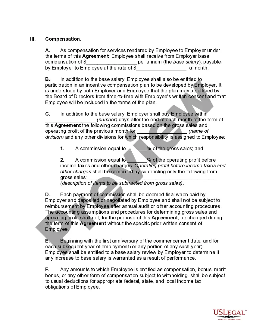 Preview Employment of Executive with Stock Options and Rights in Discoveries