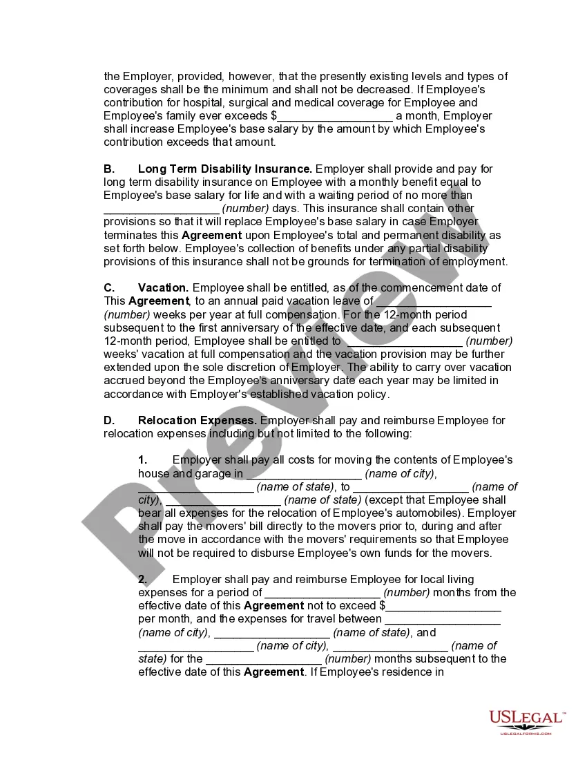 Preview Employment of Executive with Stock Options and Rights in Discoveries