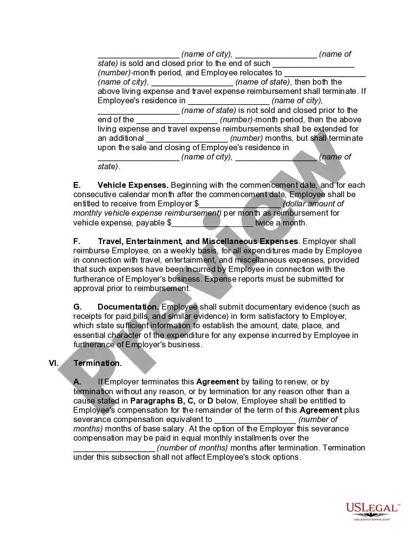 Preview Employment of Executive with Stock Options and Rights in Discoveries