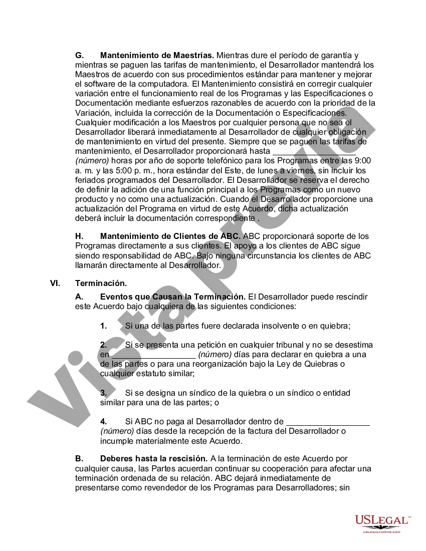 Preview Acuerdo de distribución de revendedor de valor agregado