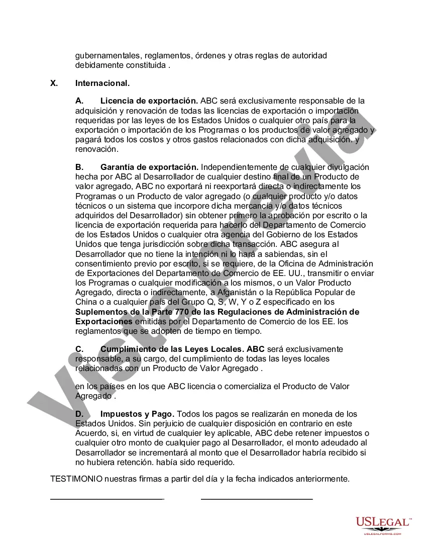 Preview Acuerdo de revendedor de valor agregado internacional