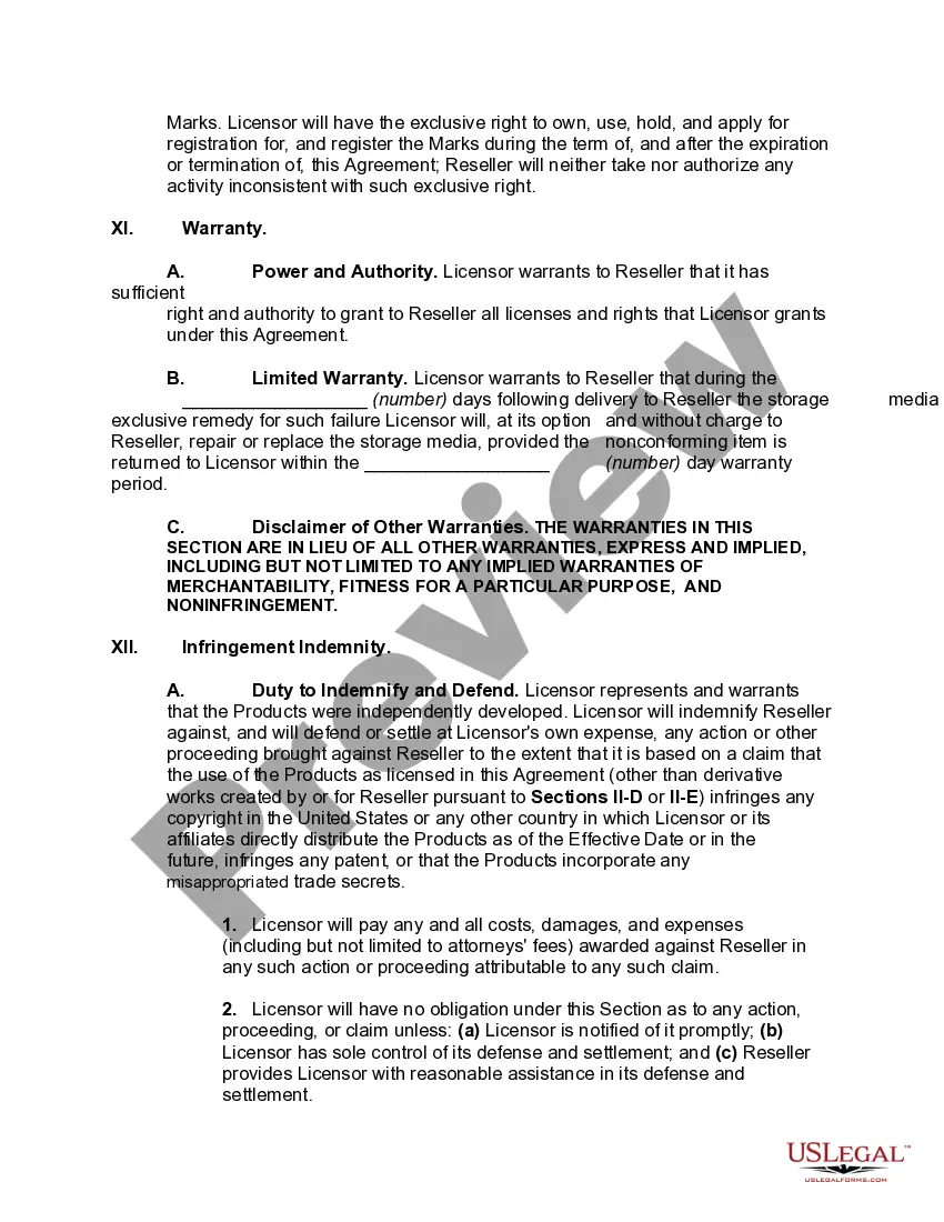 Get Nonexclusive International Software Value Added Reseller Agreement Preview Nonexclusive International Software Value Added Reseller Agreement