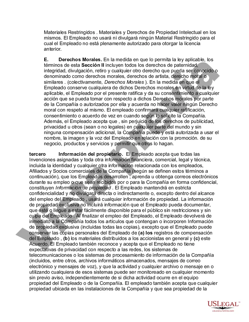 Preview Acuerdo de información de propiedad e invenciones del ingeniero de software
