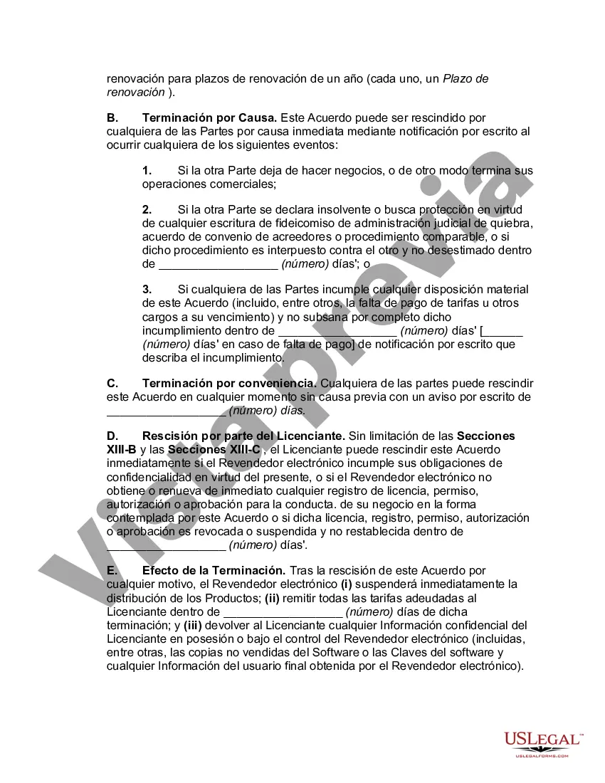 Preview Acuerdo de revendedor de software electrónico