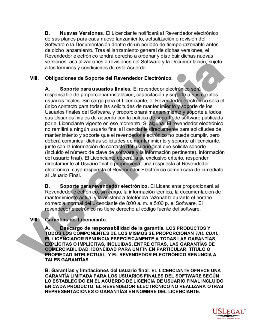 Preview Acuerdo de revendedor de software electrónico