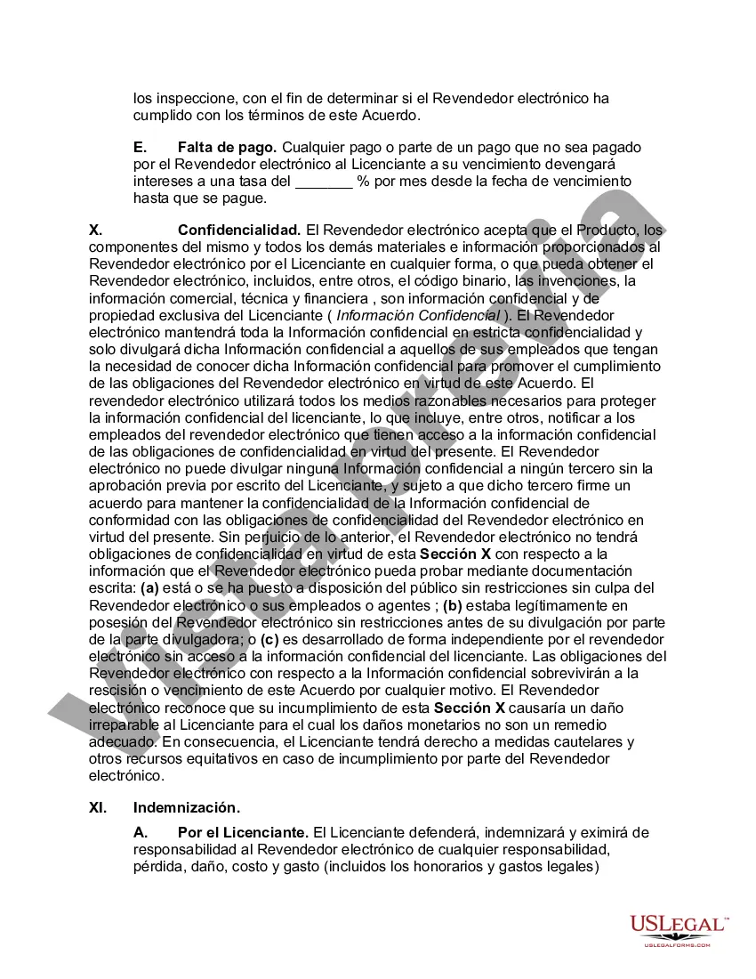 Preview Acuerdo de revendedor de software electrónico