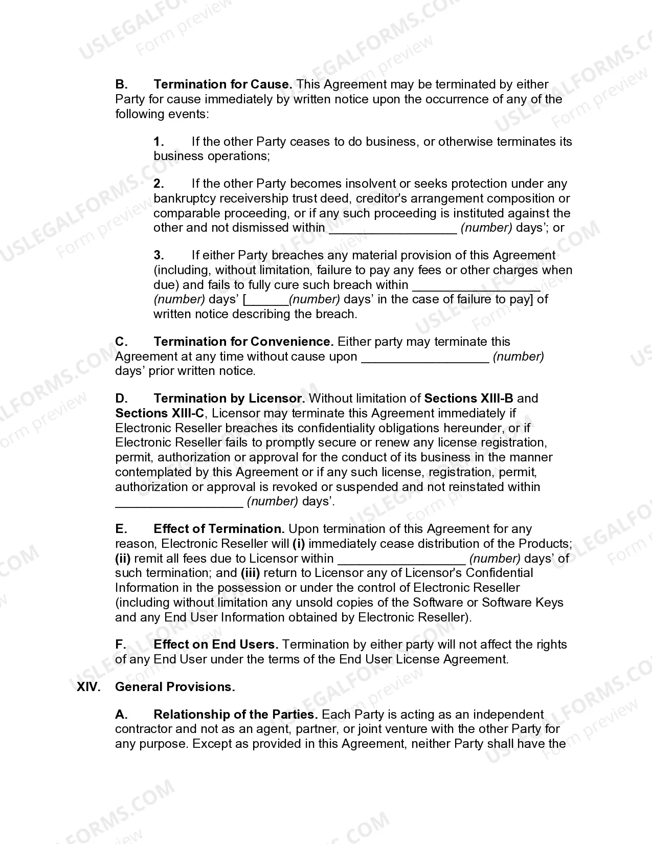 Preview Electronic Software Reseller Agreement