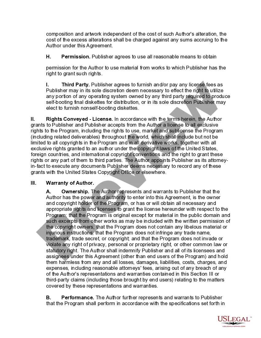 Get Publisher Oriented Software Royalty and License Agreement Preview Publisher Oriented Software Royalty and License Agreement