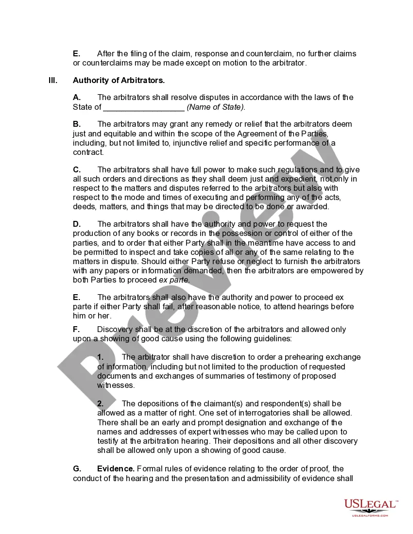 Preview Arbitration Agreement with Foreign Company