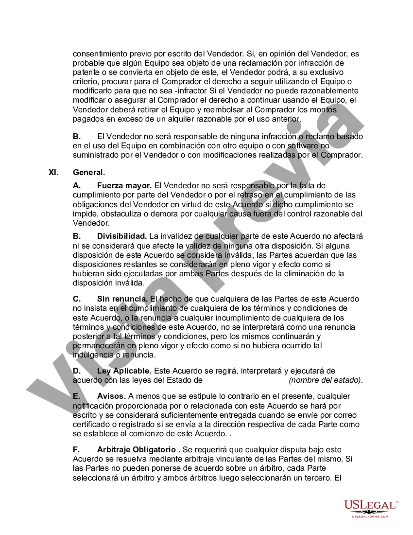 Preview Acuerdo de compra de hardware de computadora con un fabricante