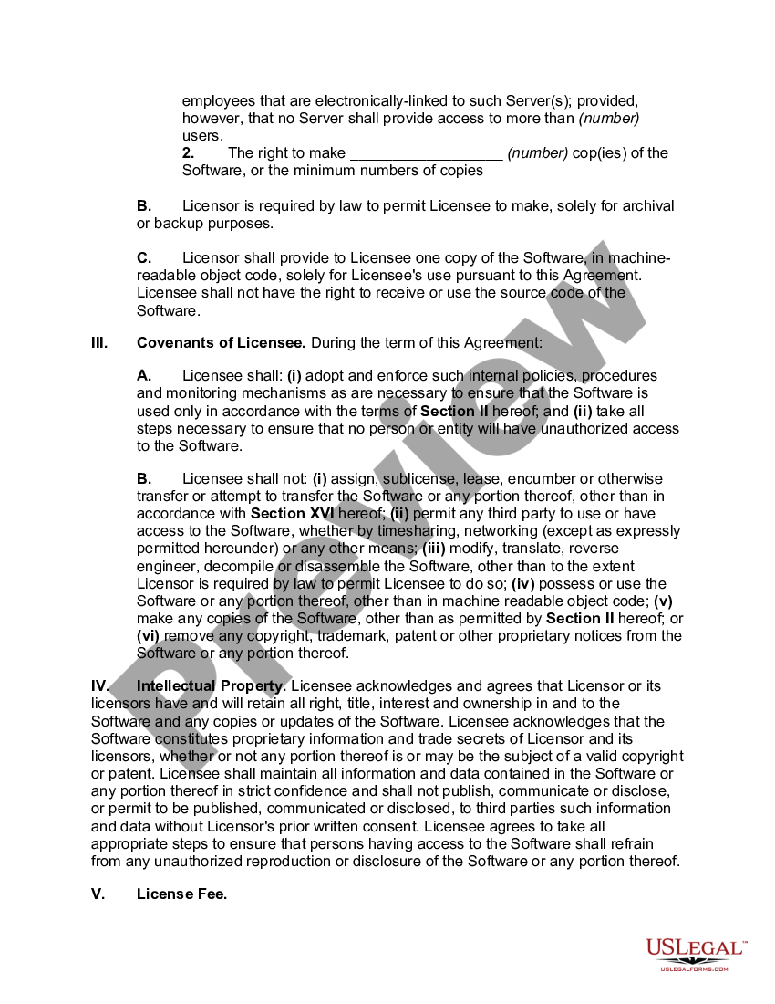 End User Agreement Template US Legal Forms