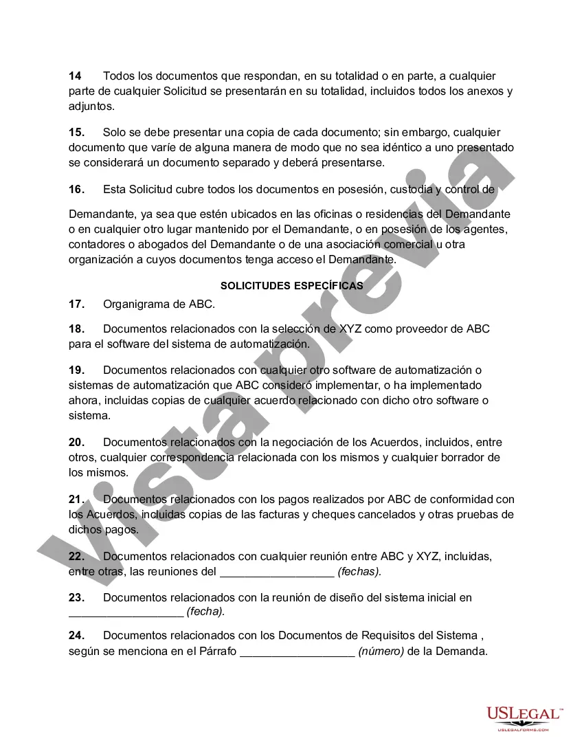 Preview Solicitud de Documentos en Demanda por Falla de Sistemas