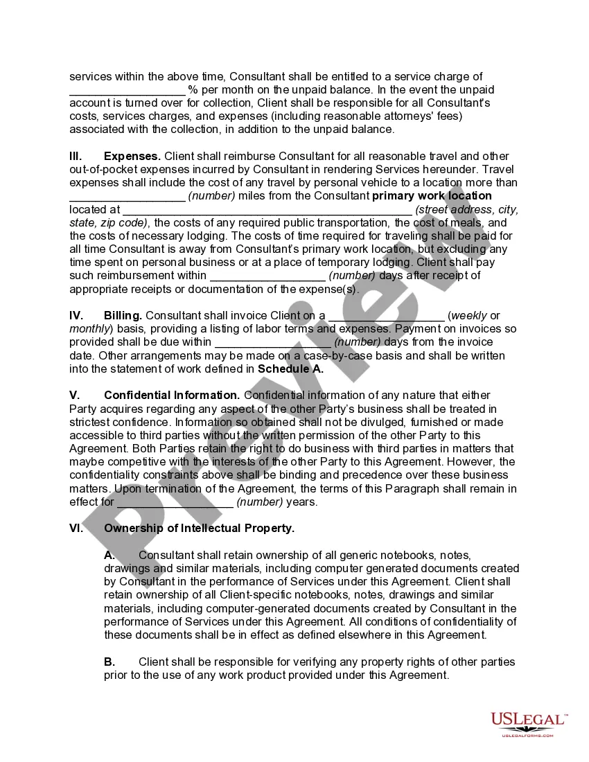 Preview International Consulting Agreement