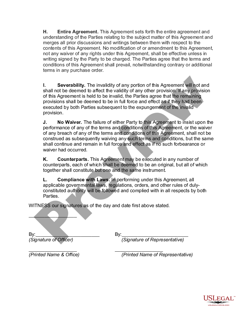 Mississippi Nonexclusive International Sales Representative Agreement 