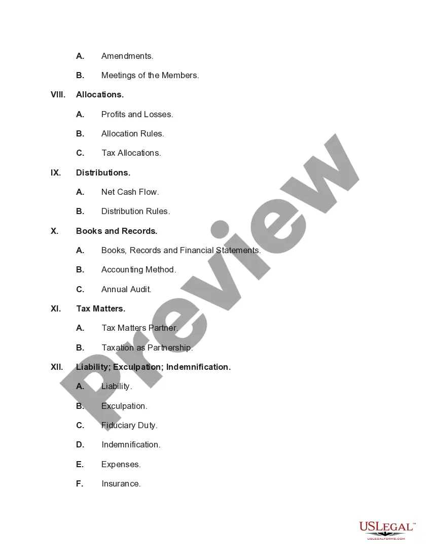 Get Checklist of Member Managed Limited Liability Company Operating Agreement Preview Checklist of Member Managed Limited Liability Company Operating Agreement