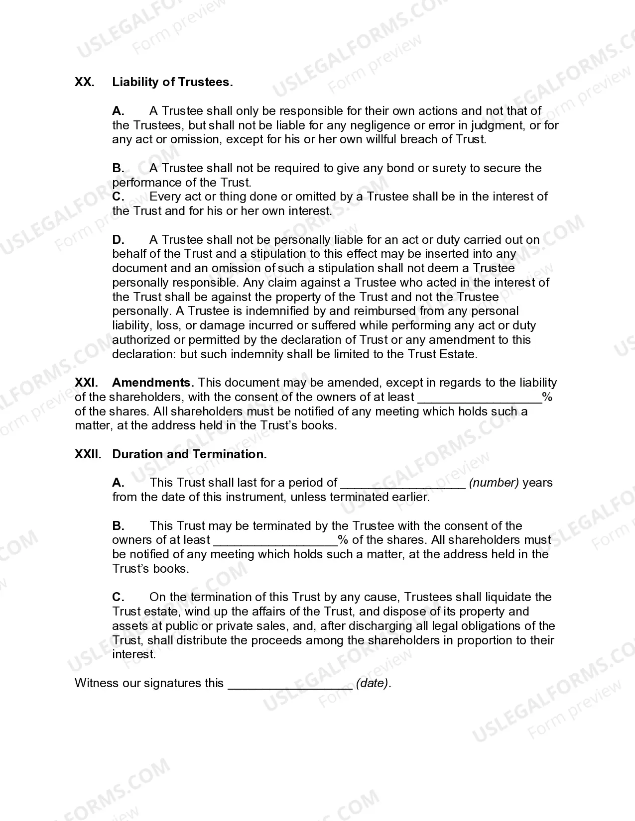 Preview Business Trust